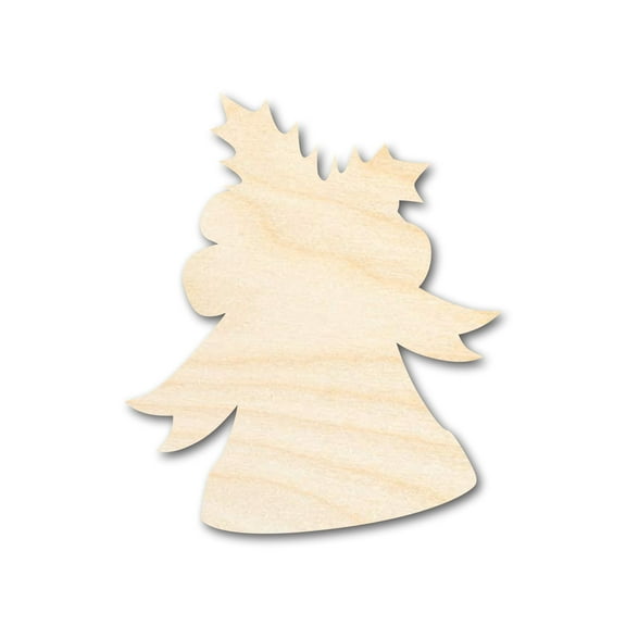 Bigger Better | Unfinished Wood Jingle Bell Shape |  DIY Craft Cutout 36" / 1/2"
