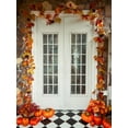 thumbnail image 5 of Thanksgiving Garland With Pumpkin and Pine Cone, Hanging Autumn Leaf Decor for Door, Wall, Staircase, Porch, Balcony, Fireplace - Fall Indoor Decor, 5 of 8