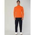 thumbnail image 3 of CamisePaHombres De Mangas Largas Cuello De Cisne Ajuste Delgado Casual Naran52, 3 of 6