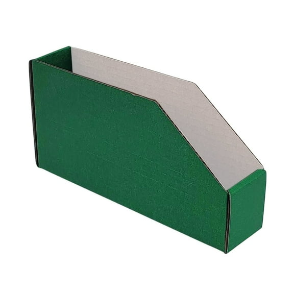 UCANPACK Green Corrugated Bin (Kraft Inside) 4x12x4½ Inches - 50 Pack Green Corrugated Cardboard Storage Box - Color Boxes Custom Boxes for Small Business Packaging Supplies - Made in USA