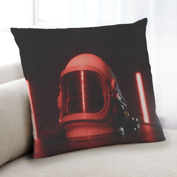 Ahgly Company Cosmos Astronaut Indoor Throw Pillow, 18 inch by 18 inch