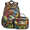 Color 1, variant on Tie-Dye Backpack with Lunch Bag Set, 18.3 Inch Travel Laptop Backpack with Insulated Cooler Lunch Box, Retro Hippie Casual Daypack Work Bag