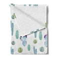 thumbnail image 2 of Cactus Soft Flannel Fleece Throw Blanket, Blue Botanic Desert Flowers Spikes Pattern Types of Sand Flower Art Desgin Print, Cozy Plush for Indoor and Outdoor Use, 60" x 80", Blue, by Ambesonne, 2 of 5