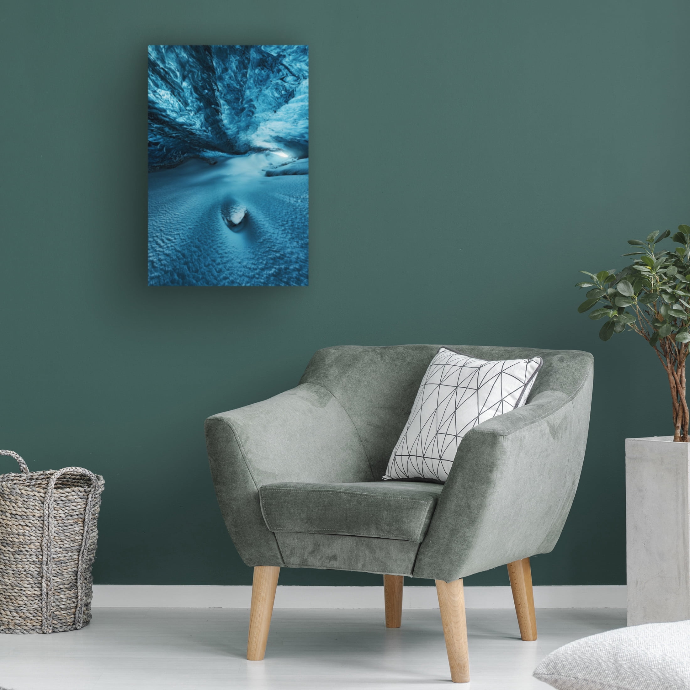Canvas Wall Art - Juan Pablo de 'Crystal Cave I' Wall Art for Living Room, Bedroom, or Office D?cor by Trademark Fine Art - 16 x 24 Inches