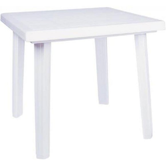 Siesta ISP165-WHI 31 in. Cuadra Resin Square Dining Table White