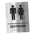 thumbnail image 1 of Letrero de baño, letrero de baño, tablero de señalización, letrero de baño , letrero de inodoro moderno para hombres y mujeres, supermercado, Estilo C, 1 of 8