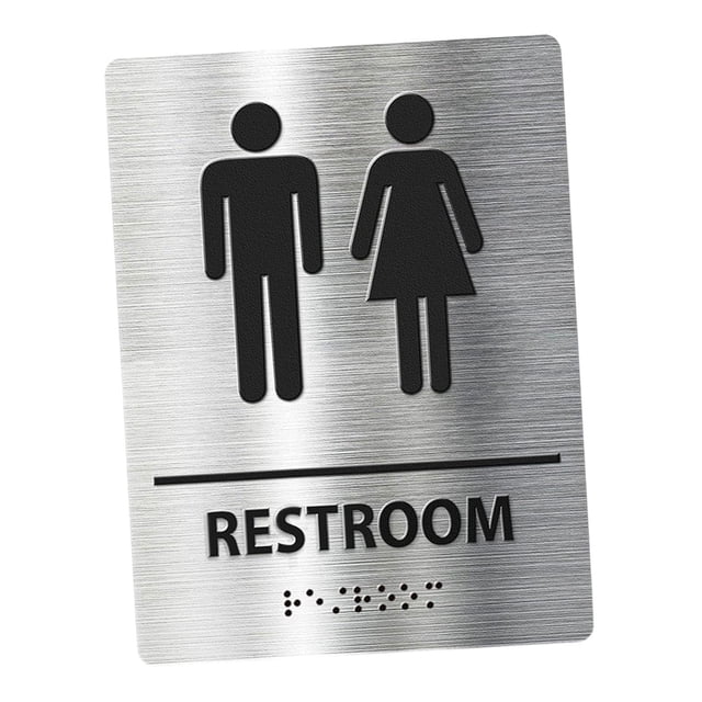 Letrero de baño, letrero de baño, tablero de señalización, letrero de baño , letrero de inodoro moderno para hombres y mujeres, supermercado, Estilo C