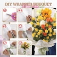 thumbnail image 4 of 20 Sheets Flower Wrapping Paper - Waterproof Floral Bouquet Wrapping Paper, DIY Craft Packaging, Florist Supplies Packaging for Wedding Birthday Gift, 22.8x22.8 inch (White), 4 of 6