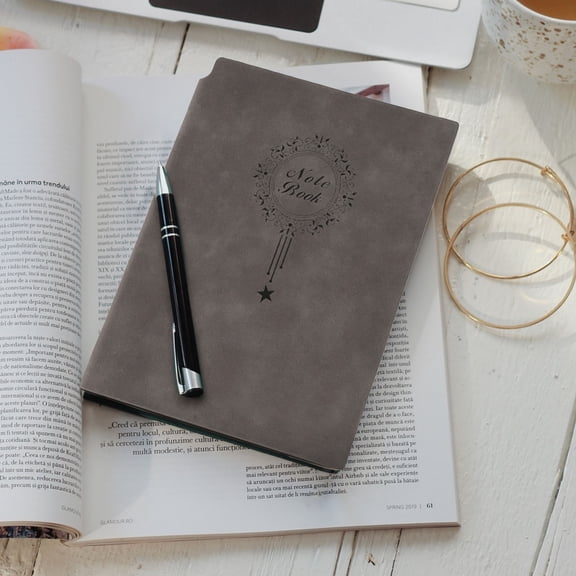 Clearance Under $6.5! A5 Printed Notebook Coffee Color Composition Notebook Notepad