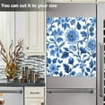 thumbnail image 3 of Yayeee Magnetic Dishwasher Cover for The Front Decoration Home Kitchen Machine Sticker Protector, Blue Floral Pattern, 3 of 6