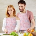 thumbnail image 3 of Pioneer Flower Floral Print Pattern Apron for Women and Men, Cotton Linen Waterproof with Pockets, Adjustable, 33x27 Inch for Kitchen, Gardening, BBQ, Salon, 3 of 6