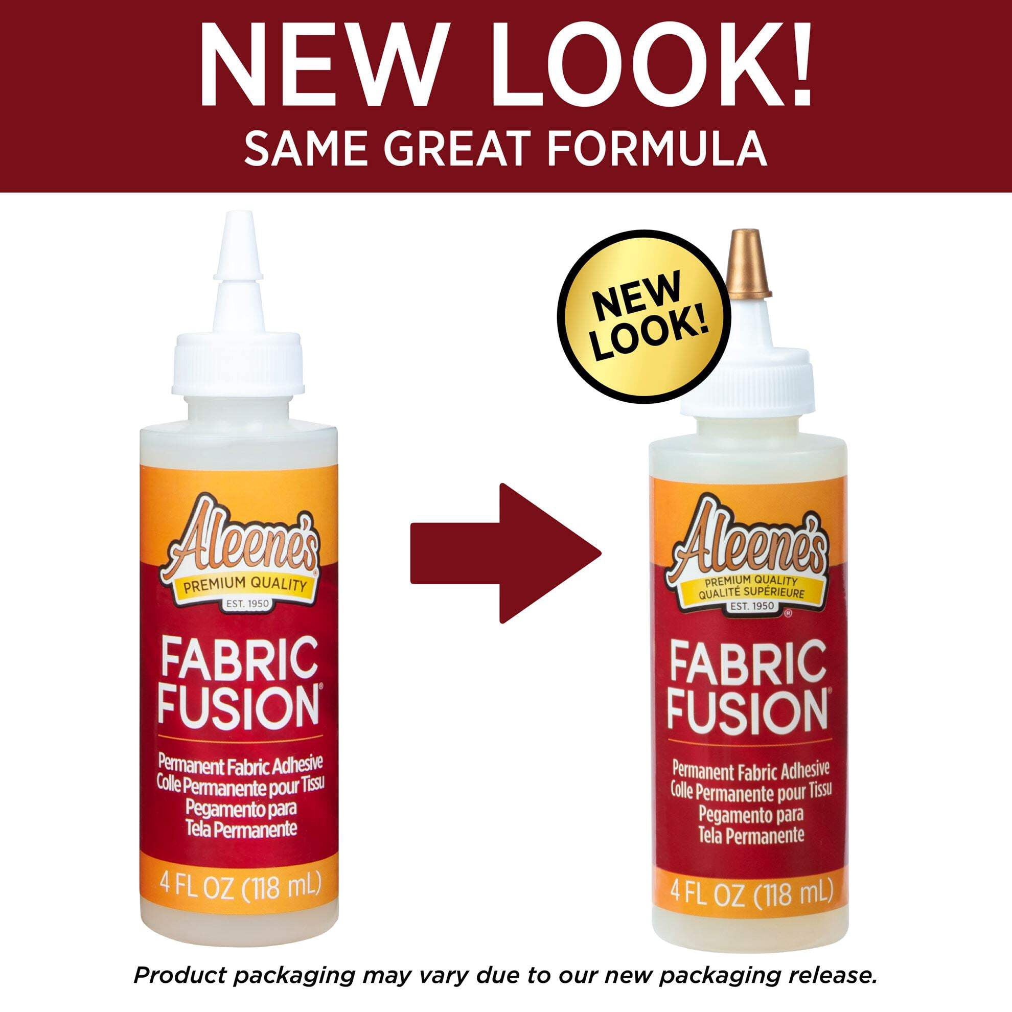 Aleene's Fabric Fusion Permanent Adhesive, Includes 3 (4 fl. oz.) Bottles
