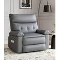 thumbnail image 1 of Fauteuil Inclinable Surdimensionné, Fauteuil Inclinable Manuel en Similicuir PU pour Adultes avec Éponge 1,5x, 1 of 8