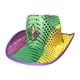thumbnail image 2 of Sombrero de vaquero con lentejuelas, sombrero de Mardi Gras para mujeres y hombres, sombrero decorativo de occidental, accesorios de disfraz Patrón de lentejuelas, 2 of 10