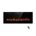 thumbnail image 6 of FODINGHILL 50" Insert Wall Mounted Electric Fireplace, Low-Noise Fireplace Heater Mantel Features a Touch Screen, 700W / 1400W, 6 of 12