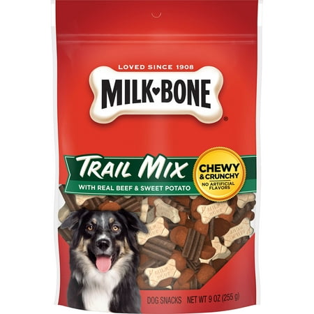 Milk-Bone Trail Mix With Real Beef & Sweet Potato Dog Snacks, (Best Beef Bones For Soup)