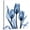 Canvas, variant on Art.com Indigo Tulips Art Print by Albert Koetsier, 24" x 24"