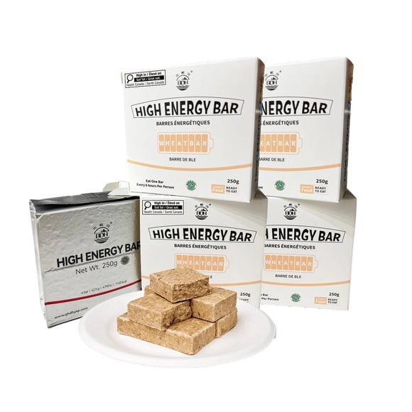BDH High Energy Bar 4580Calorie 4xBoxes/250g per box | MRE Emergency Food Ration MRE Survival Food Supply Long shelf-life Biscuit For Outdoor Activities, Crisis Preparation