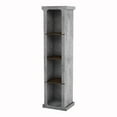 thumbnail image 5 of Furniture of America Kirk 4-Shelf Wood Television Stand Tower, Cement, 5 of 11