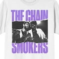 thumbnail image 2 of The Chainsmokers Alex Pall and Drew Taggart Men's White Short Sleeve Tee-XL, 2 of 3