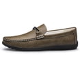 thumbnail image 5 of Men's Casual Loafers Slip On Leather Shoes Comfortable Lightweight Driving Shoes Male Moccasins Classic Penny Loafer Flats Boat Shoes Outdoor Walking Shoes, 5 of 19