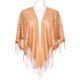 thumbnail image 2 of Chales y envolturas INSPIRE CHIC para vestidos de noche, bufandas triangulares de encaje con flecos para bodas y fiestas formales 70.9"x27.6" color camello, 2 of 5