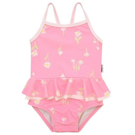 Gerber Baby Girl One-Piece Swimsuit, Sizes 0-3 Months - 24 Months