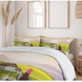 thumbnail image 6 of Ambesonne Winery Duvet Cover Sets, French Countryside Scene, 2-Queen, Green Purple Cream, 6 of 7