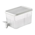 thumbnail image 1 of Rongfmy Beverage Dispenser with Spigot 3.5L Clear Fruit Teapot Pitcher Cold Water Bucket, 1 of 9