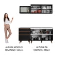 thumbnail image 5 of Cocina Integral Completa Modular Madesa Reims 180cm Negro 1, 5 of 5