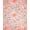 Pink, Pattern 13, variant on ODIKA 4'x6' Powder Blue Traditional Botanical Washable Area Rug Blooming Garden Leaf Spray Centered Symmetry Petal Motif for Bedroom, Reading Nook, Pet Friendly & Non-Shedding