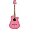 Daisy Rock Wildwood Short Scale Acoustic Guitar Pink Burst