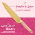 Paris Hilton 10Piece HeartShaped Stainless Steel Knife Block Set, Pink