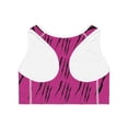 thumbnail image 2 of Effete Feline Claw Marks Scratch Sports Bra (AOP), 2 of 4