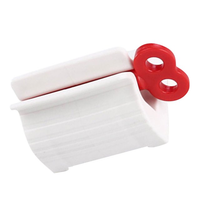 fastboy Toothpaste Squeezer Universal Rolling Tube Dispenser Squeezing Extractor Dispensing Holder Household Kitchen Bathroom Red NO3