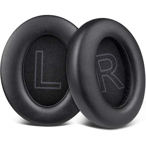 SOULWIT Replacement Earpads for Anker Soundcore Q11i Wireless Over-Ear Headphones, Ear Pads Cushions with Soft Protein Leather and High-Density Memory Foam - Black