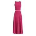 thumbnail image 1 of Conjunto de 2 Piezas con Falda Maxi para Mujer PRETTYGARDEN en Rojo Rosado XL, 1 of 7