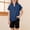 A Navy, variant on PWPSG Kids Cotton Linen Shirts Short Sleeve Button Mock Neck Blouses Summer Casual Shirts Girl's Lightweight Solid Tunic Army Green 5 Years