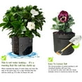thumbnail image 4 of Paquete de 5 bolsas de geotextil para plantas de jardín para todo tipo de plantaciones, color negro, 4 of 6