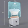 thumbnail image 3 of KLL Bathtub with Soap Bubbles for Night Lights,Auto Sensor Night Lamp Plug in Night Light with Dusk-to-Dawn Light Sensor LED Nightlightfor Adults & Kids Room/Bedroom/Hallway, 3 of 7