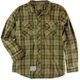 thumbnail image 1 of LRG Camisa británica con botones a cuadros para hombre, verde, XXX-Large, 1 of 1