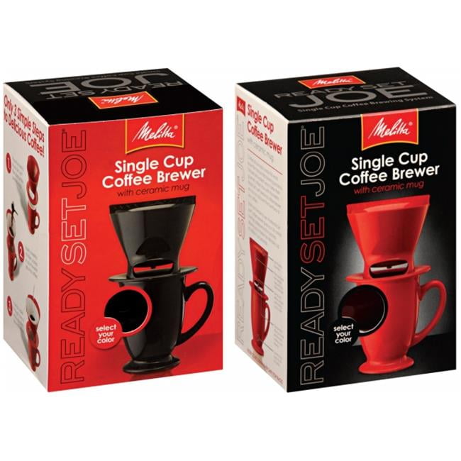 Melitta 64012 1 Cup Assorted Ready Set Joe One Cup Coffee Maker