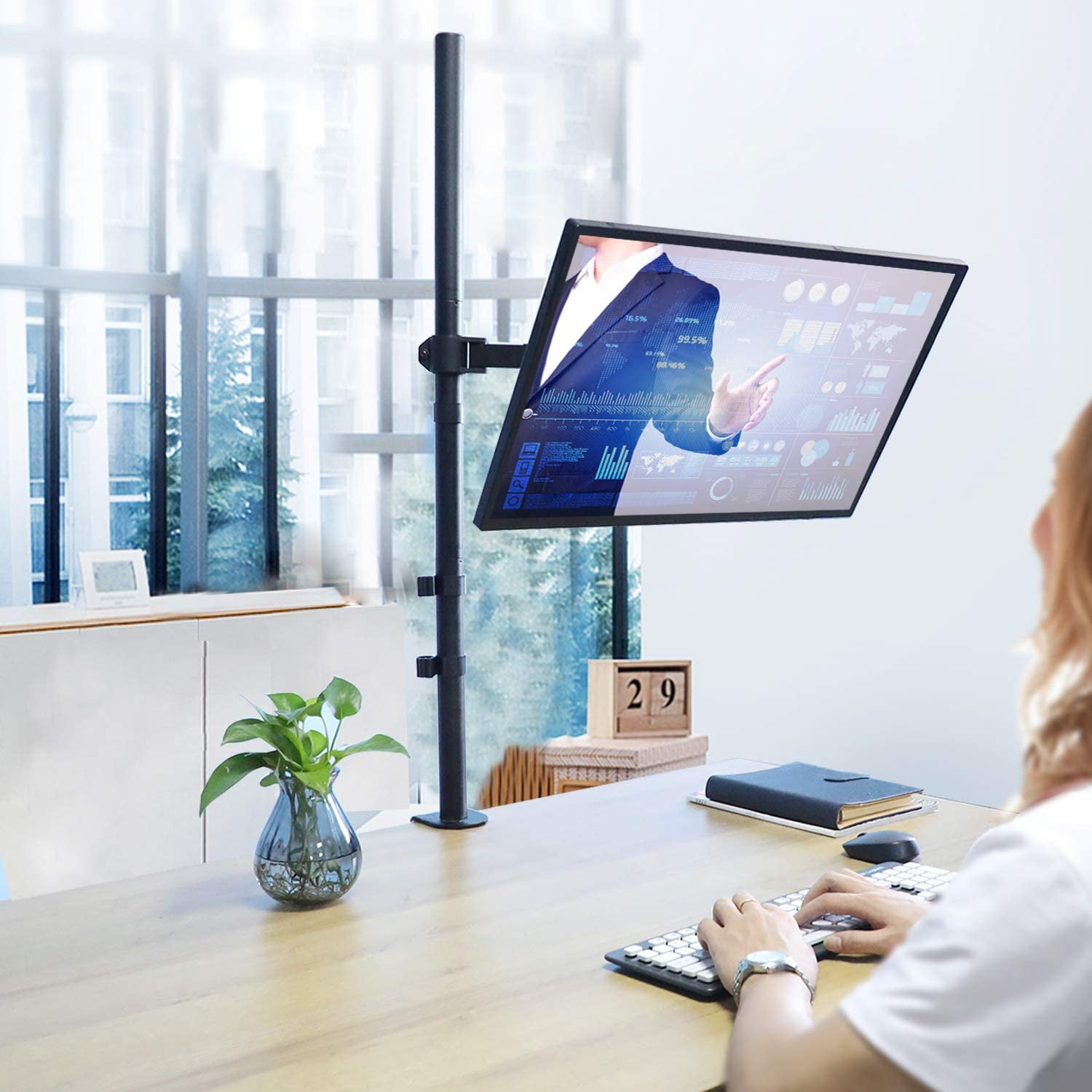 Single Monitor Stand Desk Mount - 39 