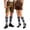 Dark Gray, variant on 1 Pairs German Oktoberfest Socks for Men Traditional Bavarian Lederhosen Knee High Socks Holiday Gift for Men Shoe Size 7-12