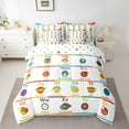 thumbnail image 3 of Manfei Educational Learning 7-Piece Bedding Comforter Set,26 Letters Alphabet King Bedding Sets,Rainbow Abc Alphabet Bed Sheets For Kids,Ultra Soft Home Decor Reversible, 3 of 9