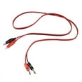 thumbnail image 2 of 6 Pcs Red Black Banana Plugs to Alligator Clips Probe Test Cable 1M, 2 of 5