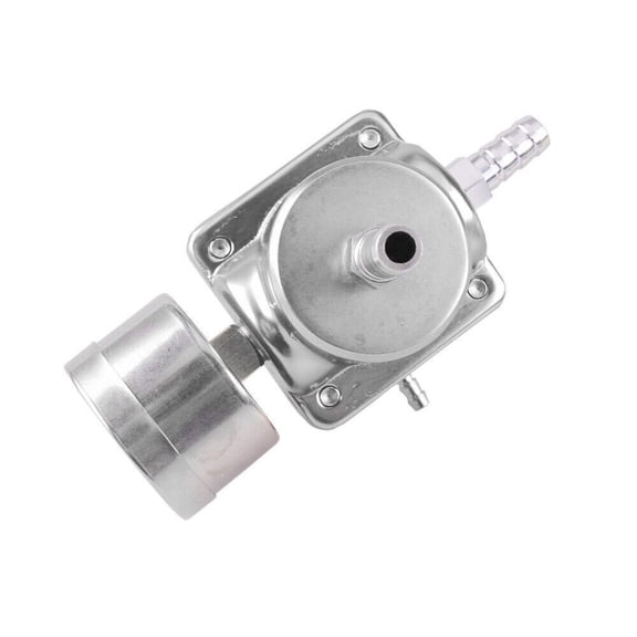 YIUIY Universal Adjustable Fuel Pressure Regulator Kit w/0-140 Psi Gage & Hose Sliver
