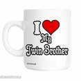 thumbnail image 1 of Tasse Cadeau Original "I Love My Twin Brother" - comme sur l'Image - 11Oz, 1 of 5