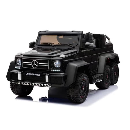 Tamco Licensed Black Mercedes Benz G63 Big Suv Four Motor Six Wheel Electric Children Ride On Car W Remote