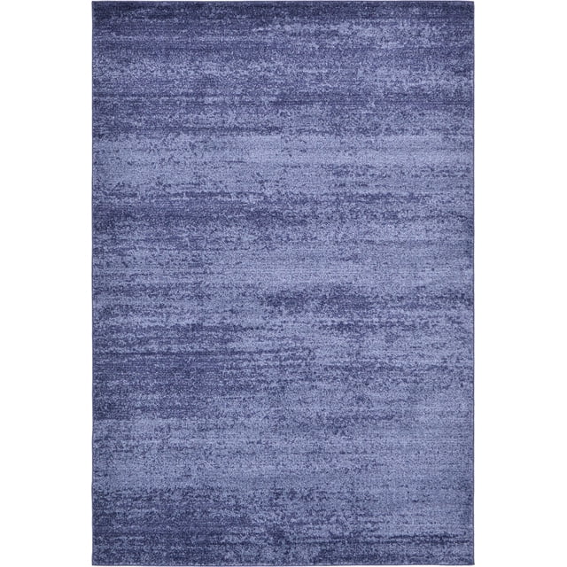 Unique Loom Tapis de la Collection Del Mar - Design Tonal Moderne Inspiré de la Transition (6' 0 x 9' 0 Rectangulaire, Bleu Marine/bleu)